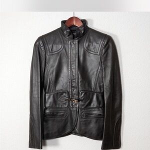 Gucci Black Leather Jacket